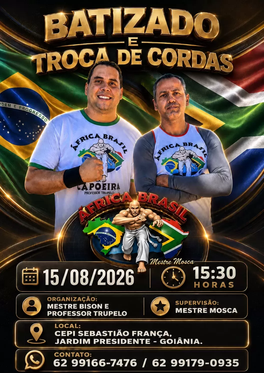 Cartaz de Batizado e Troca de Cordas
