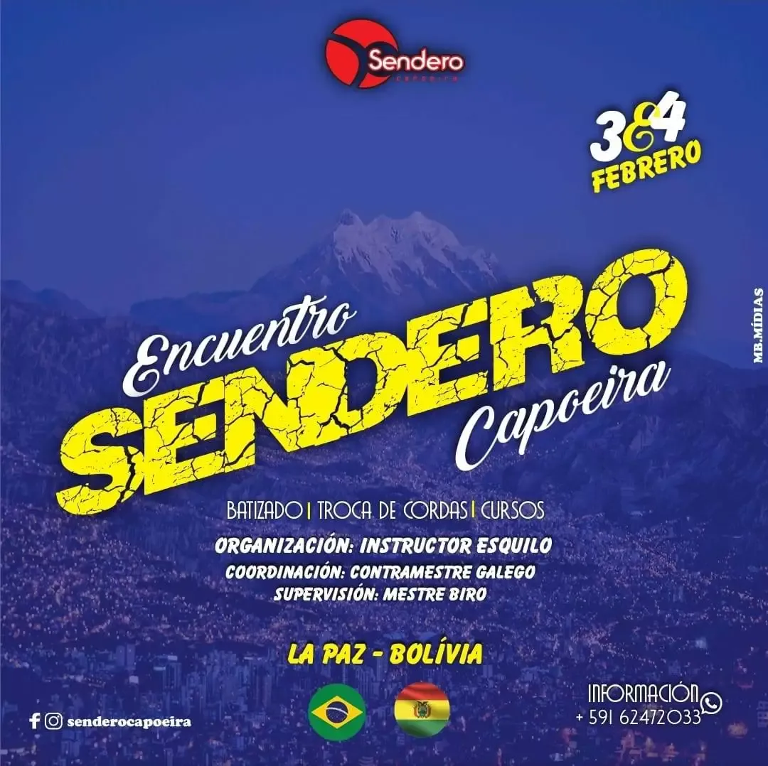 Cartaz do Evento ENCUENTRO SENDEIRO CAPOEIRA