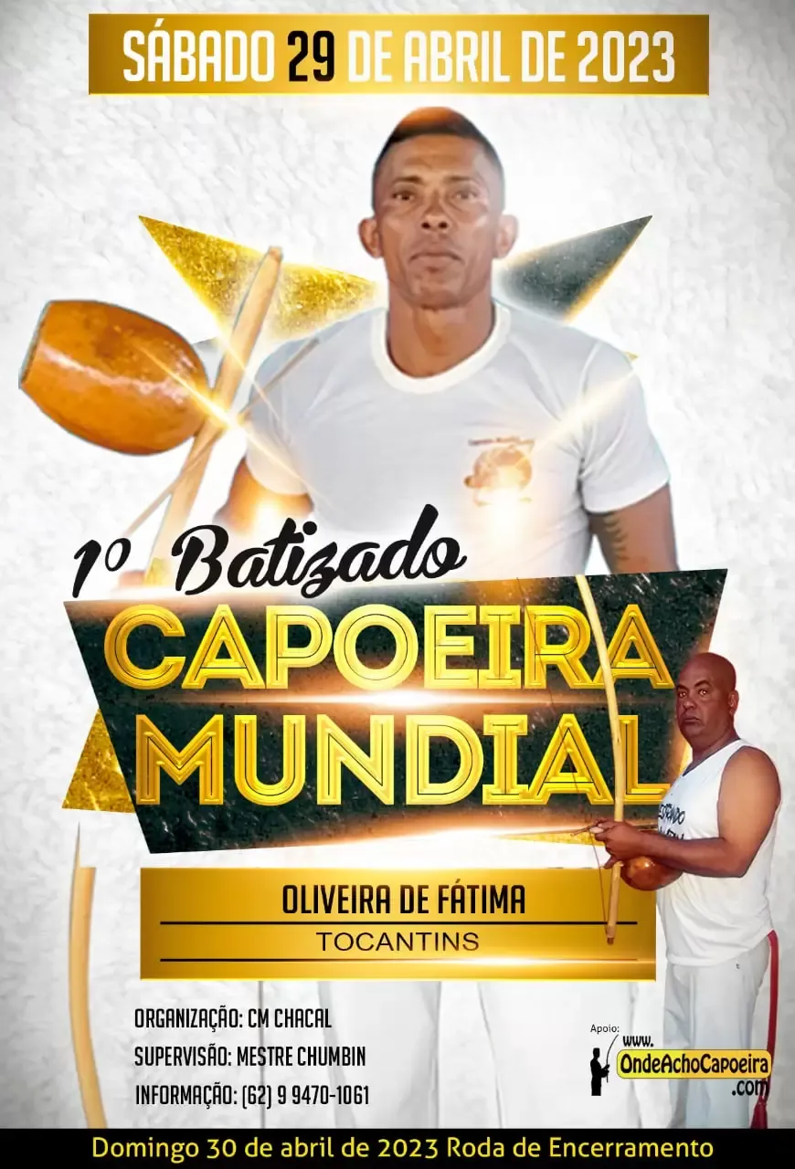 Cartaz do Evento 1º BATIZADO CAPOEIRA MUNDIAL