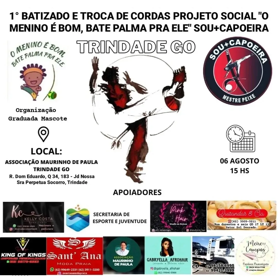 Cartaz do Evento 1º BATIZADO E TROCA DE CORDAS