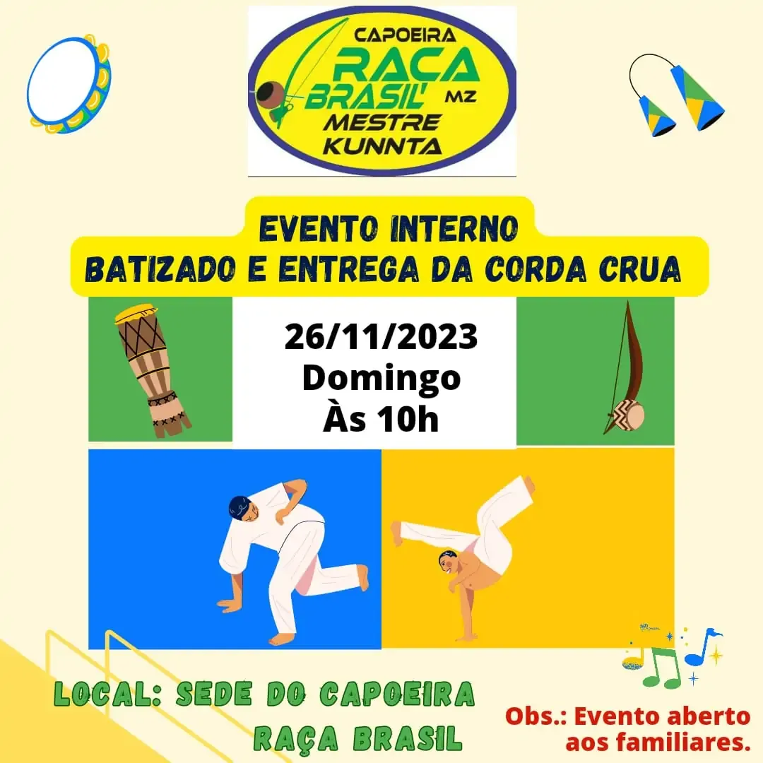 Cartaz do Evento EVENTO INTERNO - BATIZADO E ENTREGA DE CORDA CRUA