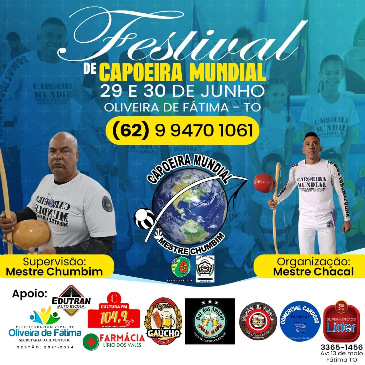 Cartaz do Evento Festival de Capoeira Mundial
