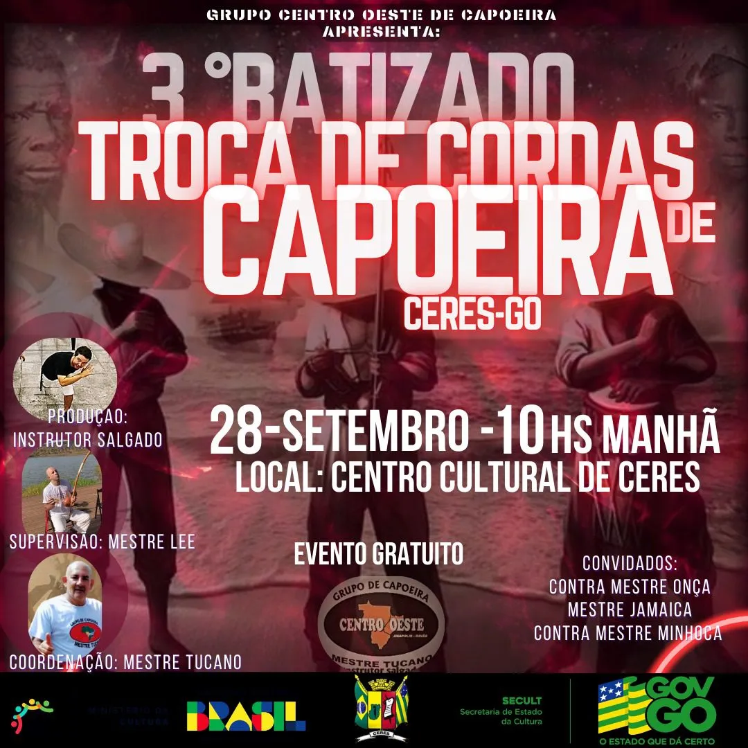 Cartaz do Evento 3º Batizado e Troca de Cordas
