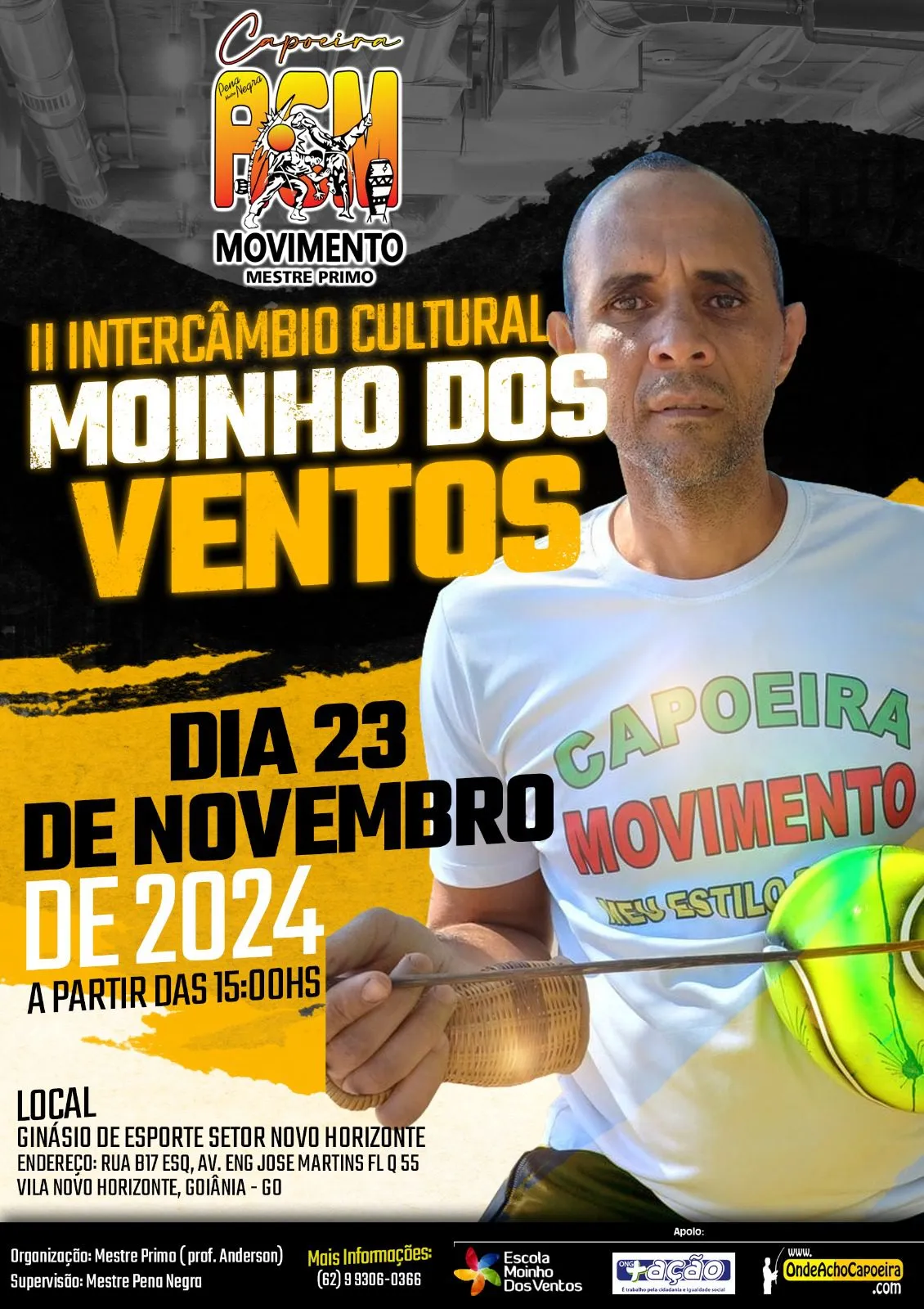 Cartaz do Evento II Intercâmbio Cultural Moinho dos Ventos