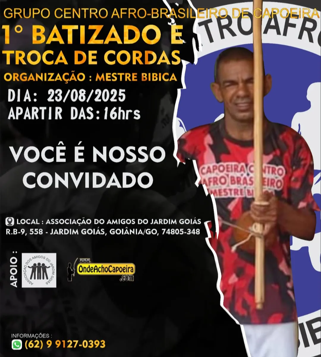 Cartaz do Evento 1º Batizado e Troca de Cordas