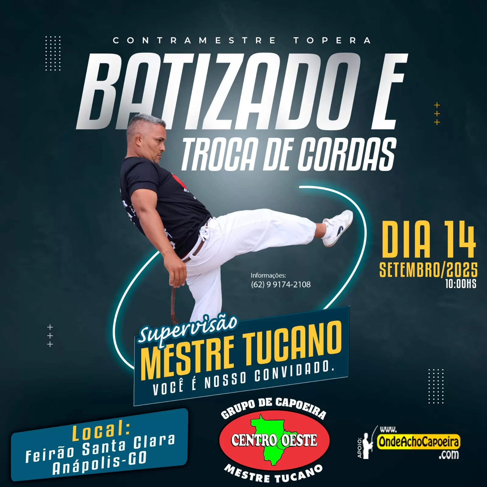 Cartaz do Evento Batizado e Troca de Cordas