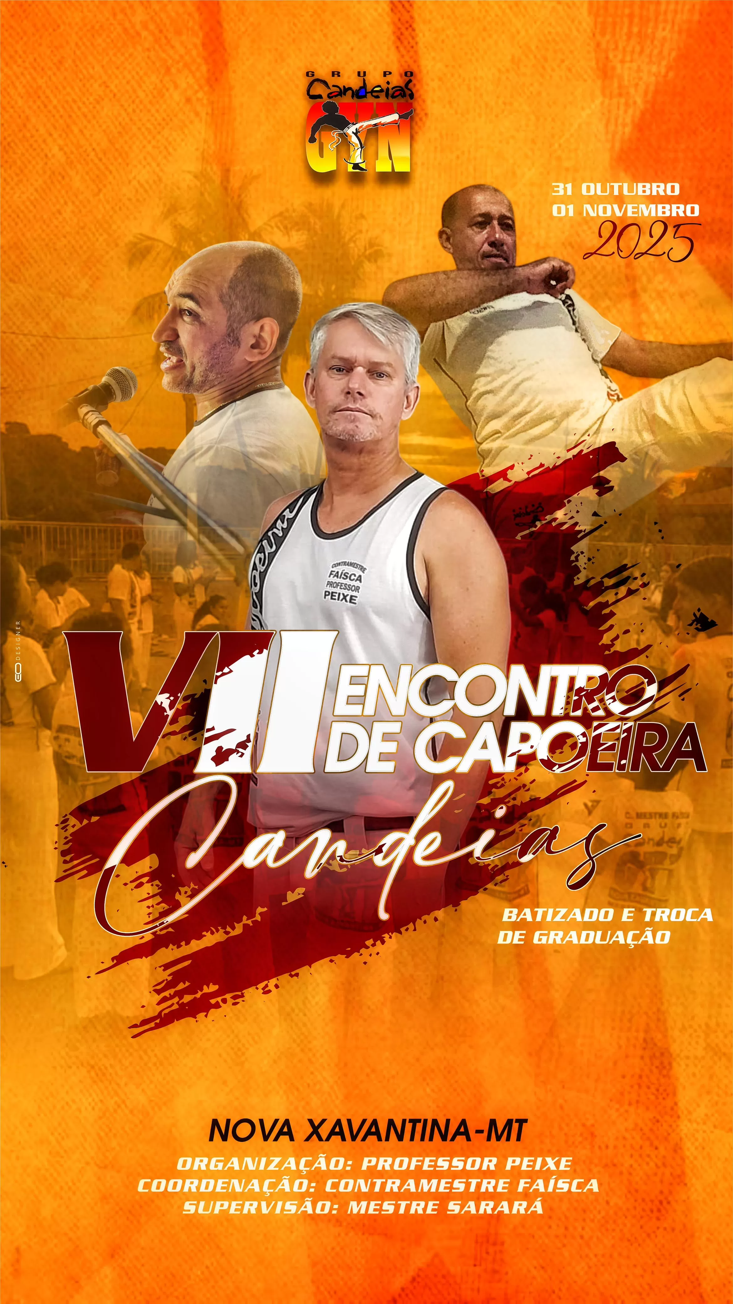Cartaz do Evento VII Encontro de Capoeira Candeias