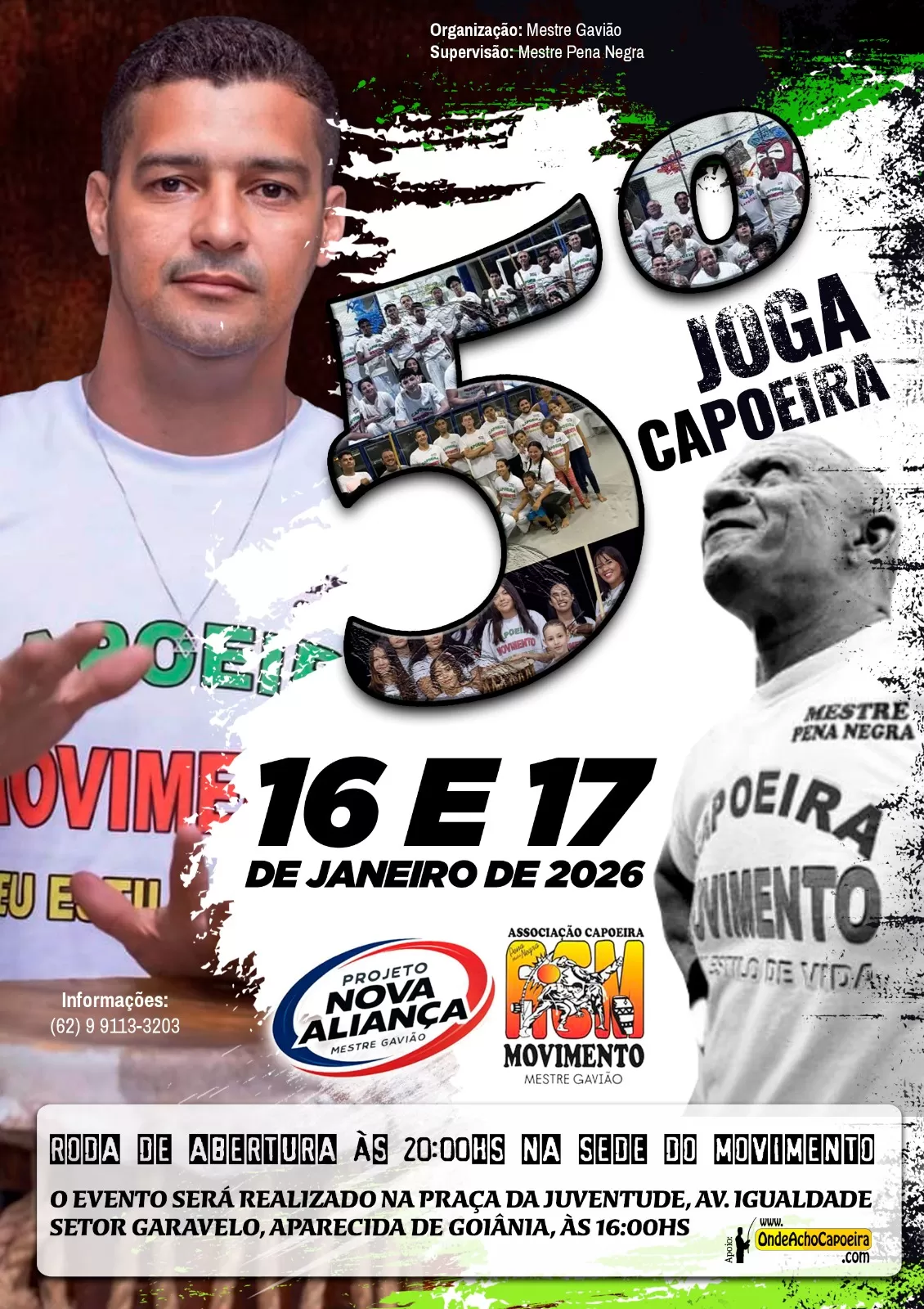 Cartaz do Evento 5º Joga Capoeira