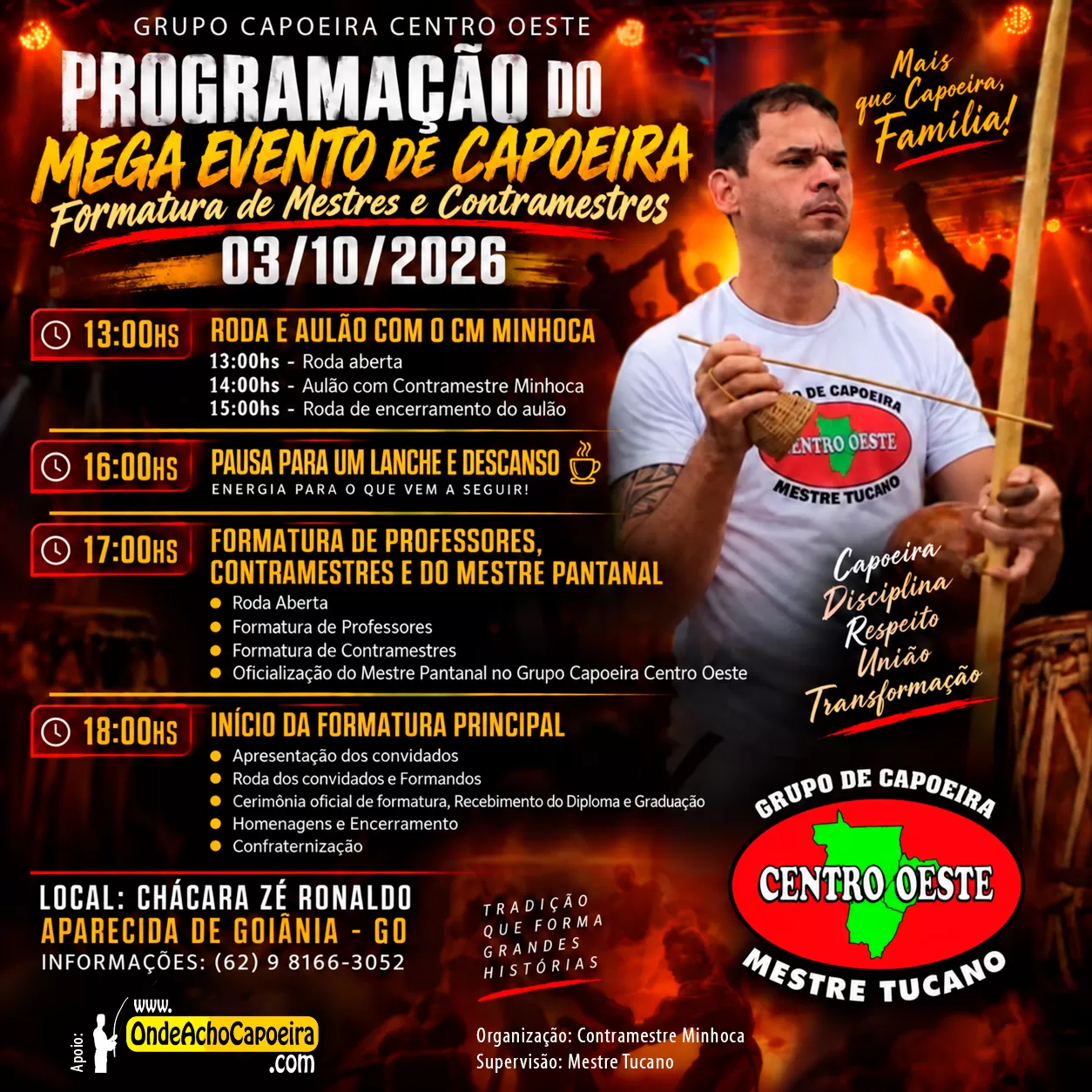 Cartaz do evento Formatura de Mestres