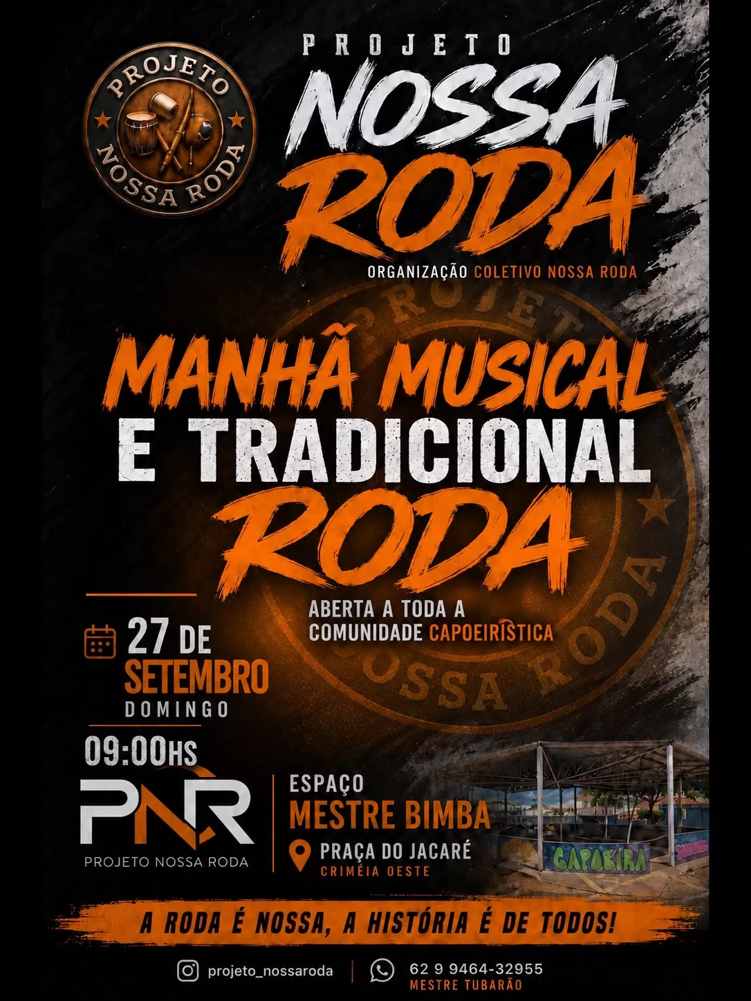 Cartaz da roda Projeto Nossa Roda
