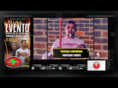 Cartaz do vídeo: Professor Tenente confirmou presença