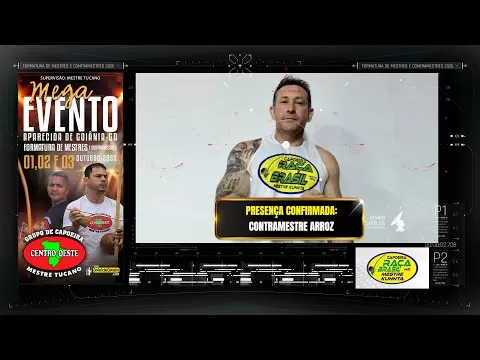 Cartaz do vídeo: Contramestre Arroz confirmou presença