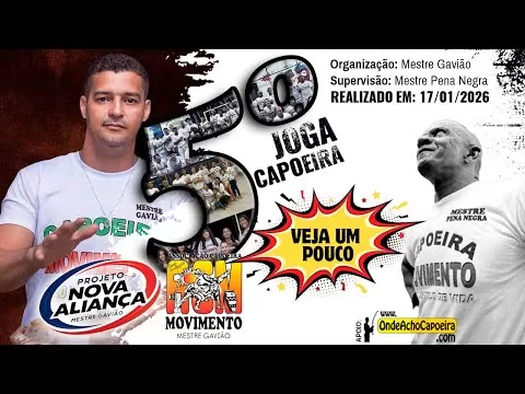 Cartaz do vídeo: 17/01/2026 - Um Pouco do 5º Joga Capoeira