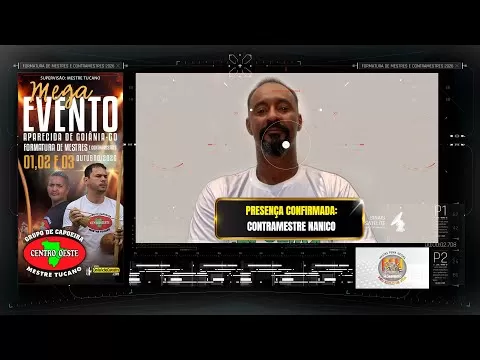 Cartaz do vídeo: Contramestre Nanico confirmou presença