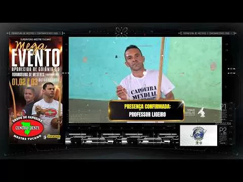 Cartaz do vídeo: Professor Ligeiro confirmou presença