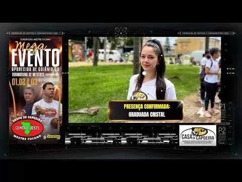 Cartaz do vídeo: Graduada Cristal confirmou presença