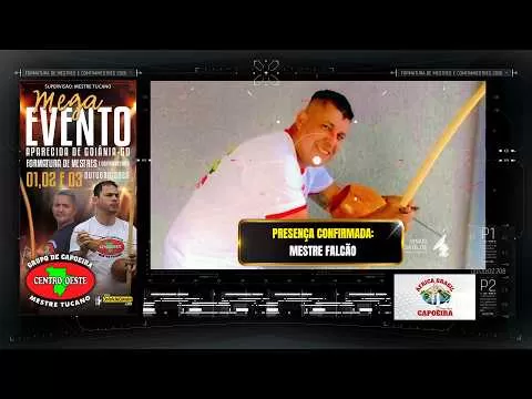 Cartaz do vídeo: Mestre Falcão confirmou presença