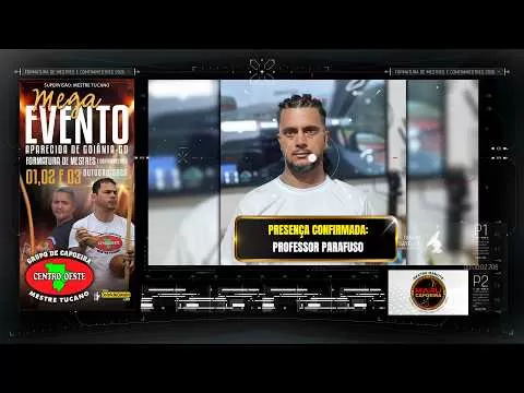 Cartaz do vídeo: Professor Parafuso confirmou presença