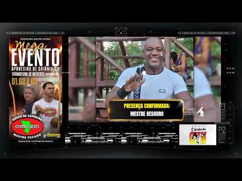 Cartaz do vídeo Mestre Besouro, confirmou presença