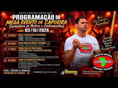 Cartaz do vídeo: Mega Evento de Capoeira - 03/10/2026